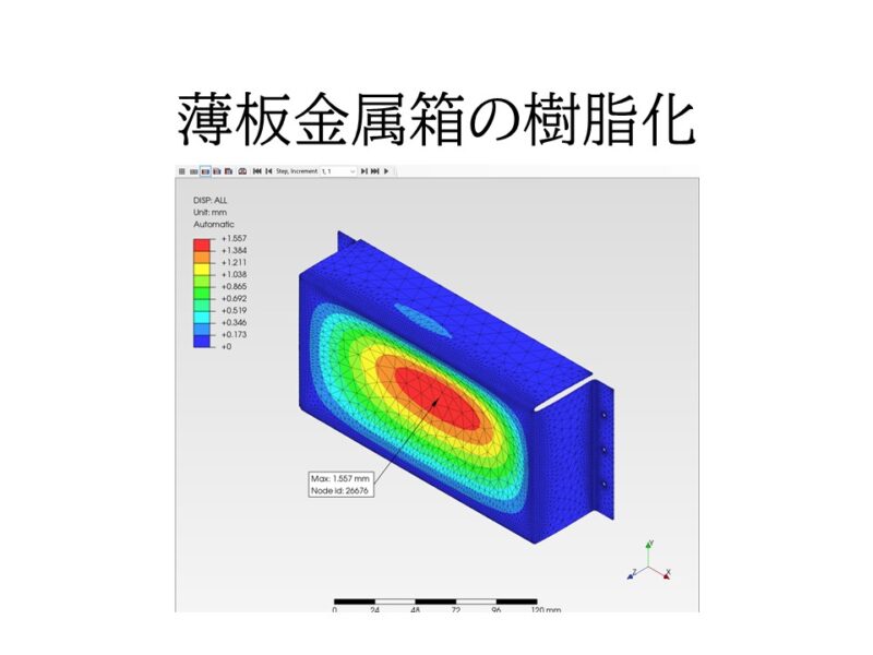 薄板金属箱の樹脂化とCAE活用